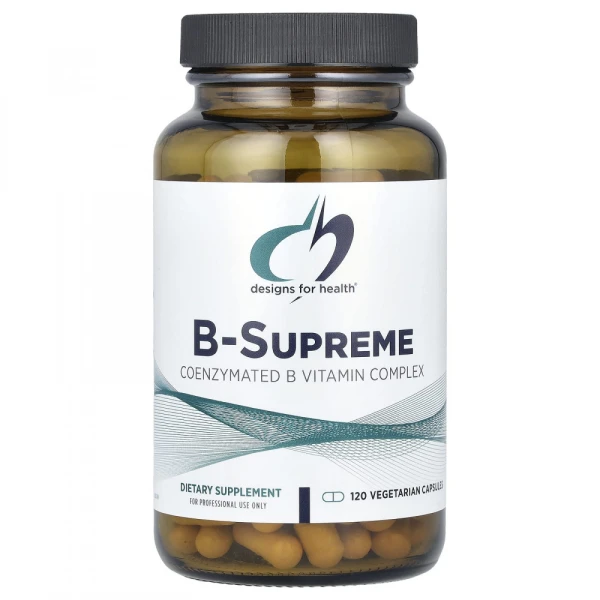 Designs For Health, B-Supreme, 120 Вегетарианских капсул (USA)
