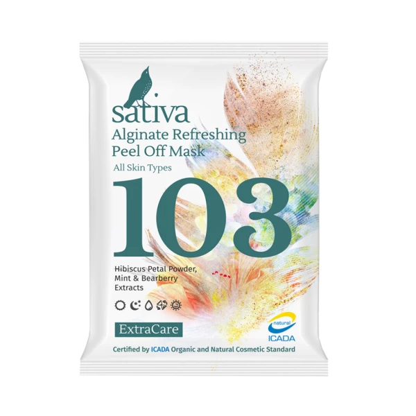 Маска альгинатная "Освежающая" №103 Sativa 15 г